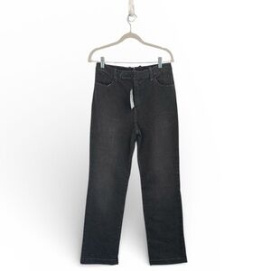 NWT St. John Sport Graphite Washed Black Denim Jeans Size 8